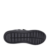 Boys Scape Flare Black Leather Velcro Shoe In Kids G Fit