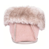 Ladies Sammy Fur Lined Moccasin Slipper In Mink