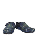 Mens Monty Moccasin Slipper In Seaweed Tartan