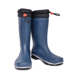 Ladies W004c Toggle Tie Long Leg Welly Boot In Navy