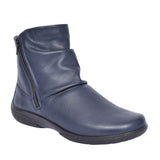 Ladies Whisper Wide Fit Leather Ankle Boot In Navy