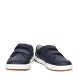 Boys Fawn Solo Navy Leather Velcro Shoe In Kids F Fit