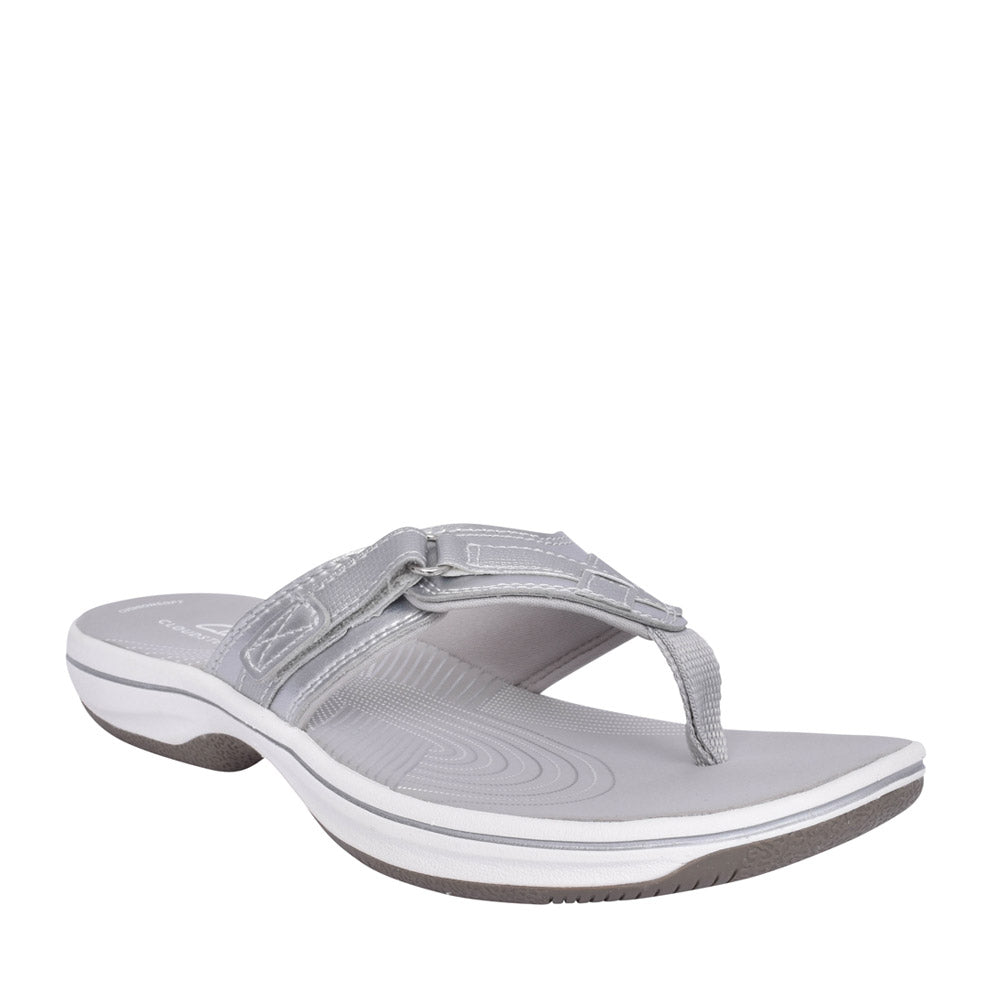 Ladies Brinley Sea D-fit Toe Post Sandal In Silver