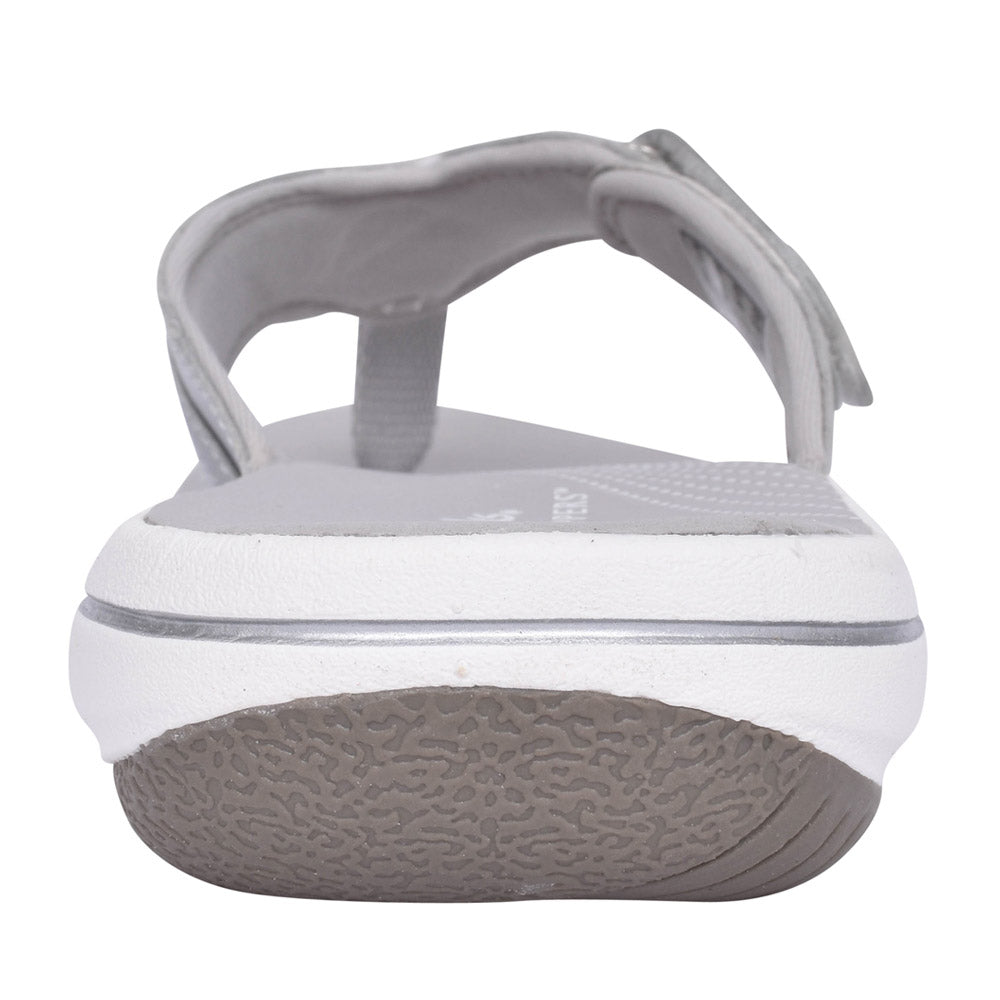Ladies Brinley Sea D-fit Toe Post Sandal In Silver
