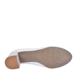 Ladies 5856 G-fit Medium Heel Court Shoe In Silver