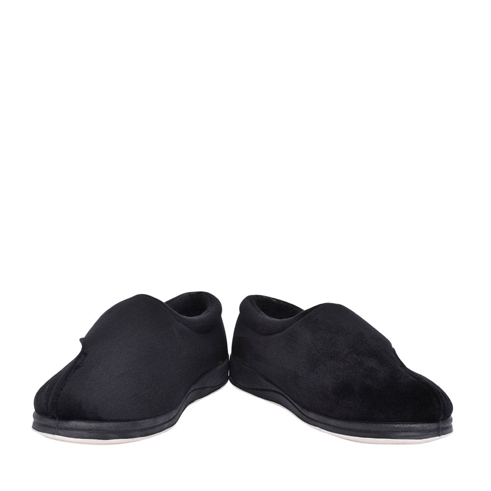 Ladies 424n Hug Wide Fit Slipper In Black