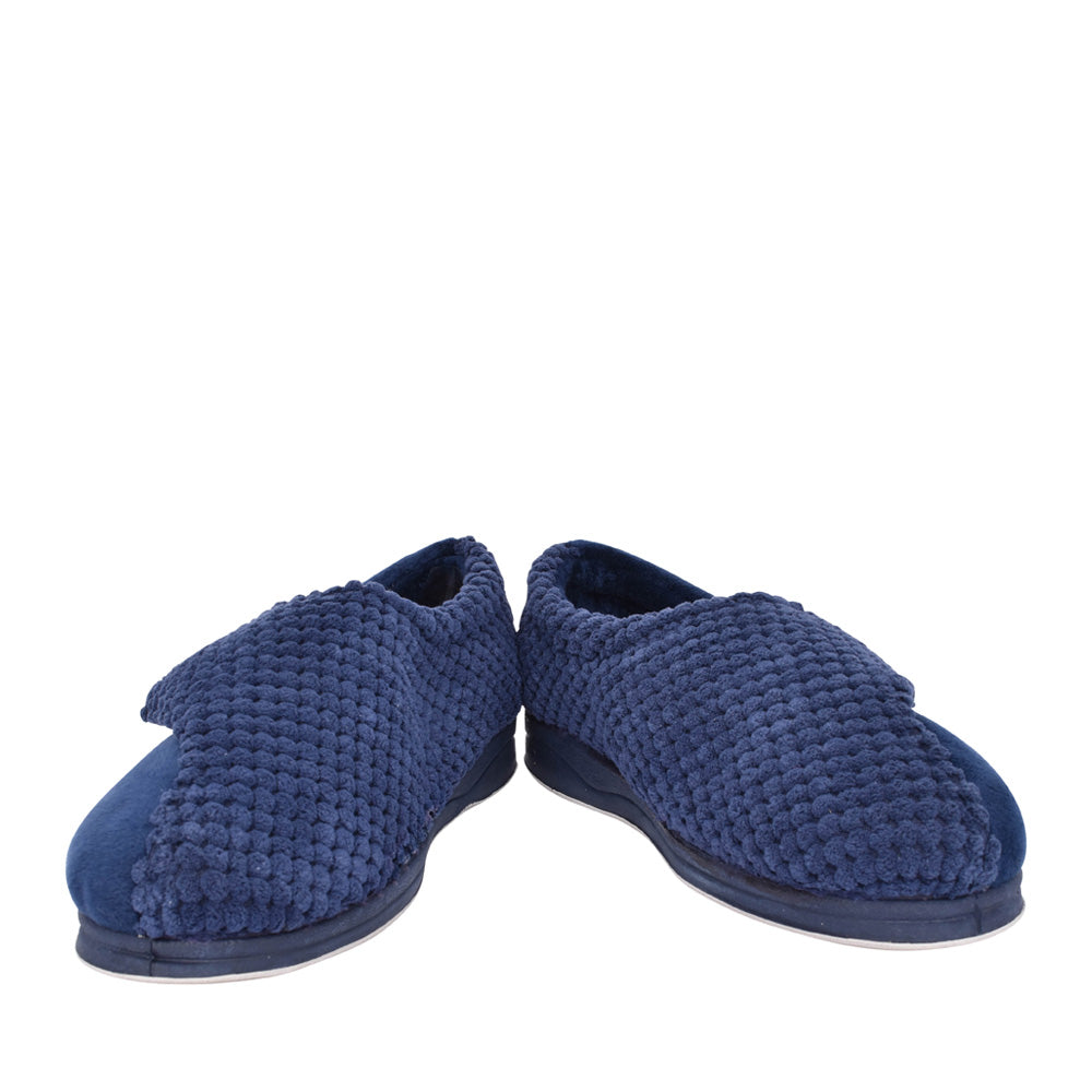 Ladies Hug 424n Wide Fit Slipper In Navy