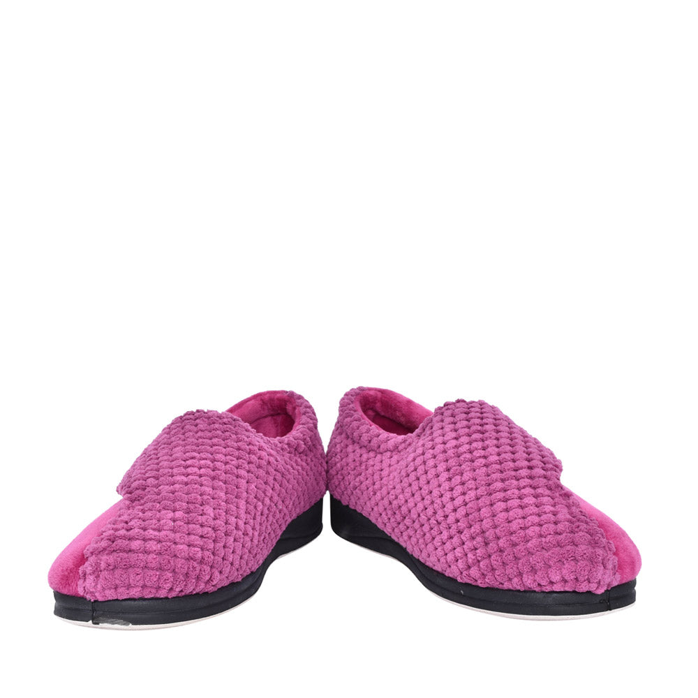Ladies 424n Hug Wide Fit Slipper In Pink