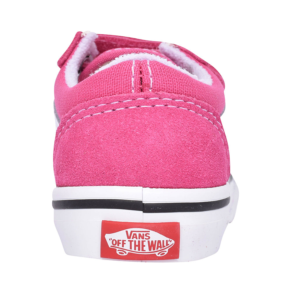 Girls Toddler Old Skool Velcro Shoe In Pink