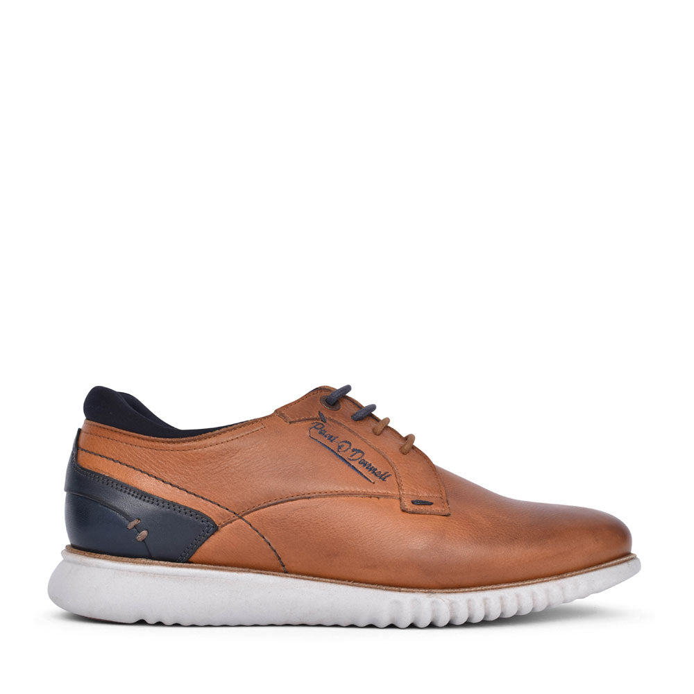 Mens Corvette Lace Up Shoe In Tan