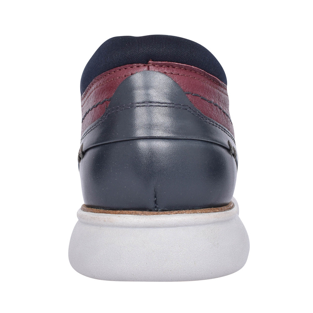 Mens Corvette Laced Shoe In Burgandy