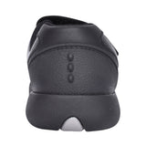 Boys Rex Stride Black Leather Shoe In Kids F Fit