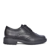Ladies Orinoco 2 Limit Black Leather E-fit Laced Shoe In Black Leather
