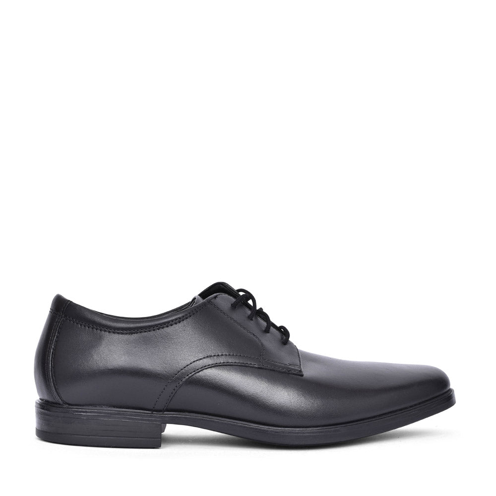 Mens Howard Walk Leather G-fit Laced Shoe In Blk Leather