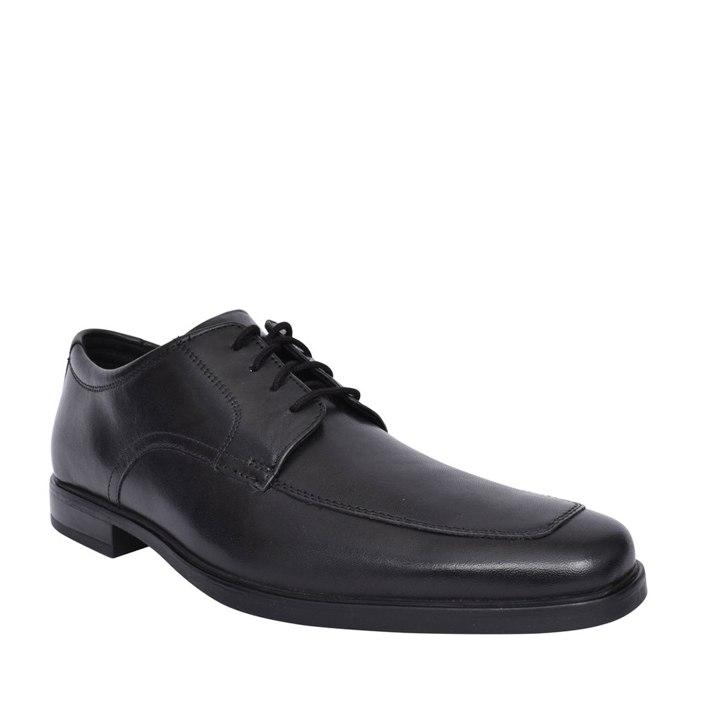 Men's Howard Apron Leather G-fit Laced Shoe In Blk Leather