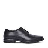 Men's Howard Cap Leather G-fit Laced Shoe In Blk Leather