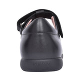 Girls Naimara J16fhb Velcro T-bar Shoe In Blk Leather