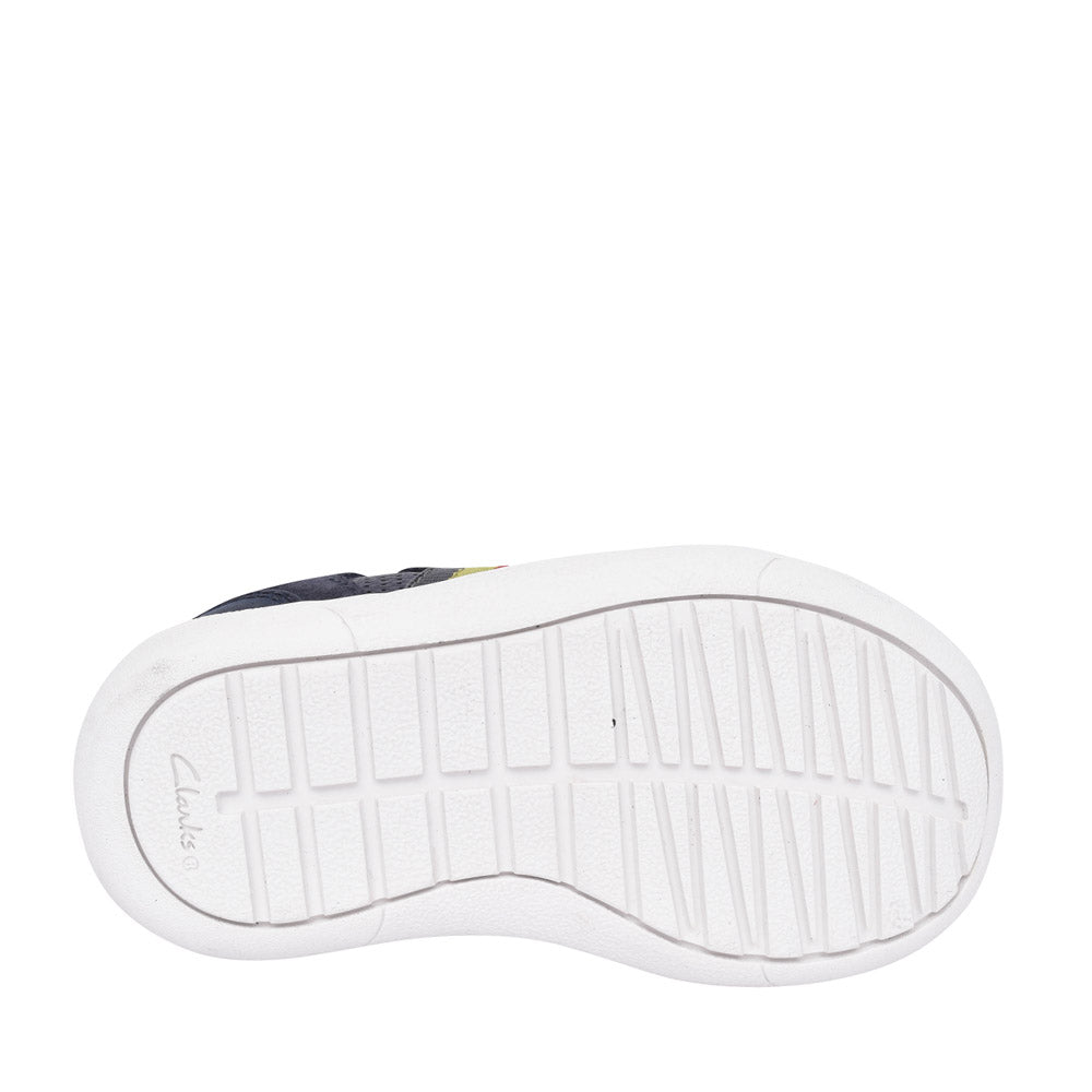 Boys Toddler Flash Beau Navy Leather Shoe In Kids G Fit
