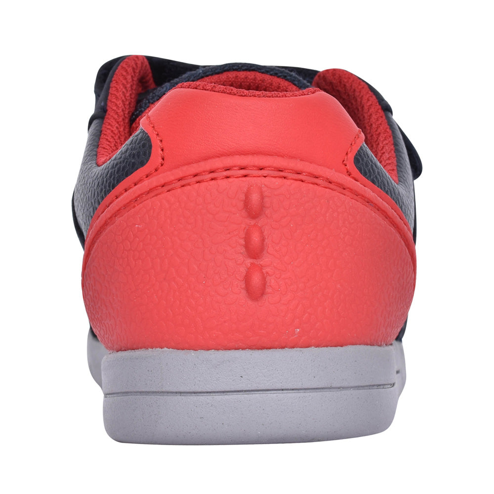 Boys Rex Play Navy/red Leather Shoe In Kids F Fit