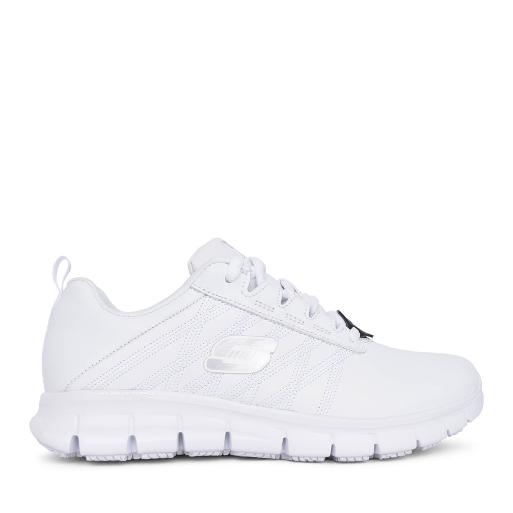 Ladies Workwear 76576ec Sure Track Laced Trainer In White