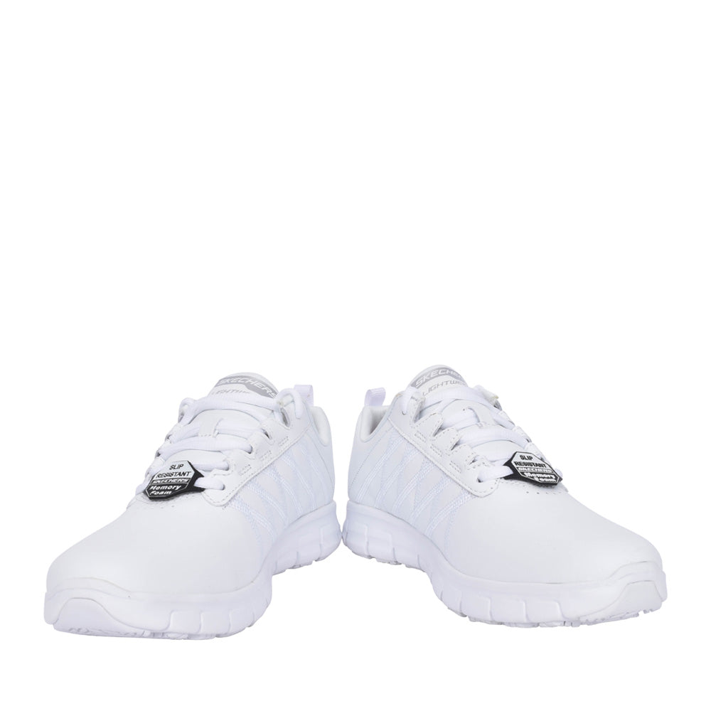 Ladies Workwear 76576ec Sure Track Laced Trainer In White