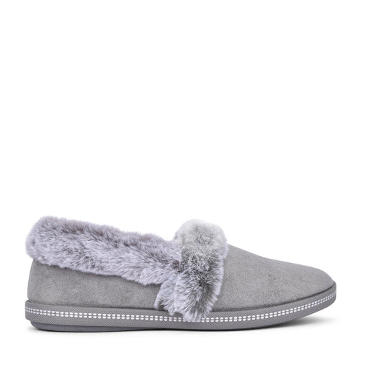 Ladies 32777 Cozy Campfire Slipper In Grey