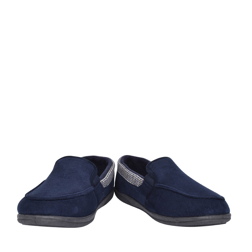 Mens Stan Memory Foam Slipper In Navy