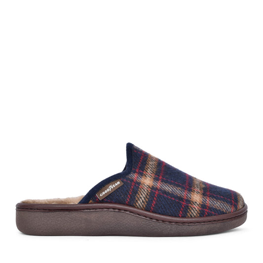 Mens Frank Kmg023 Mule Slipper In Blue