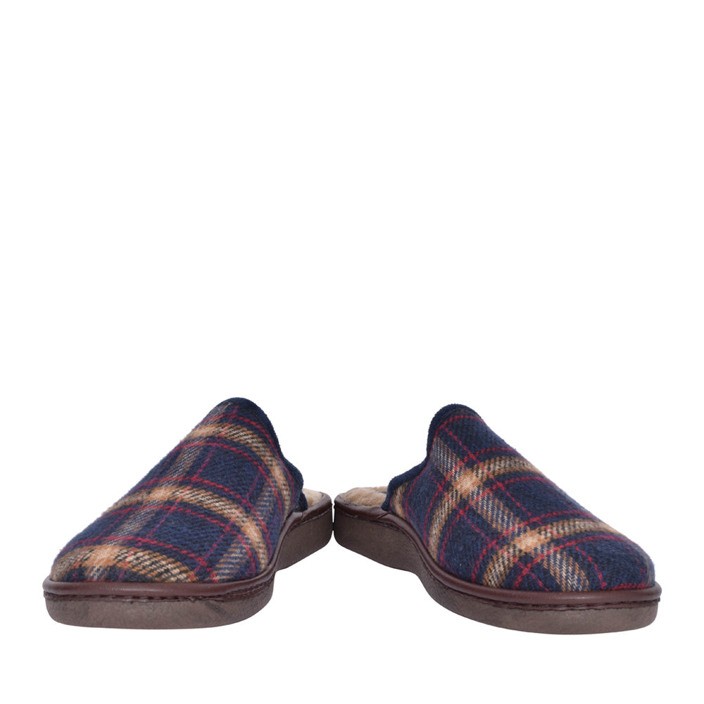 Mens Frank Kmg023 Mule Slipper In Blue