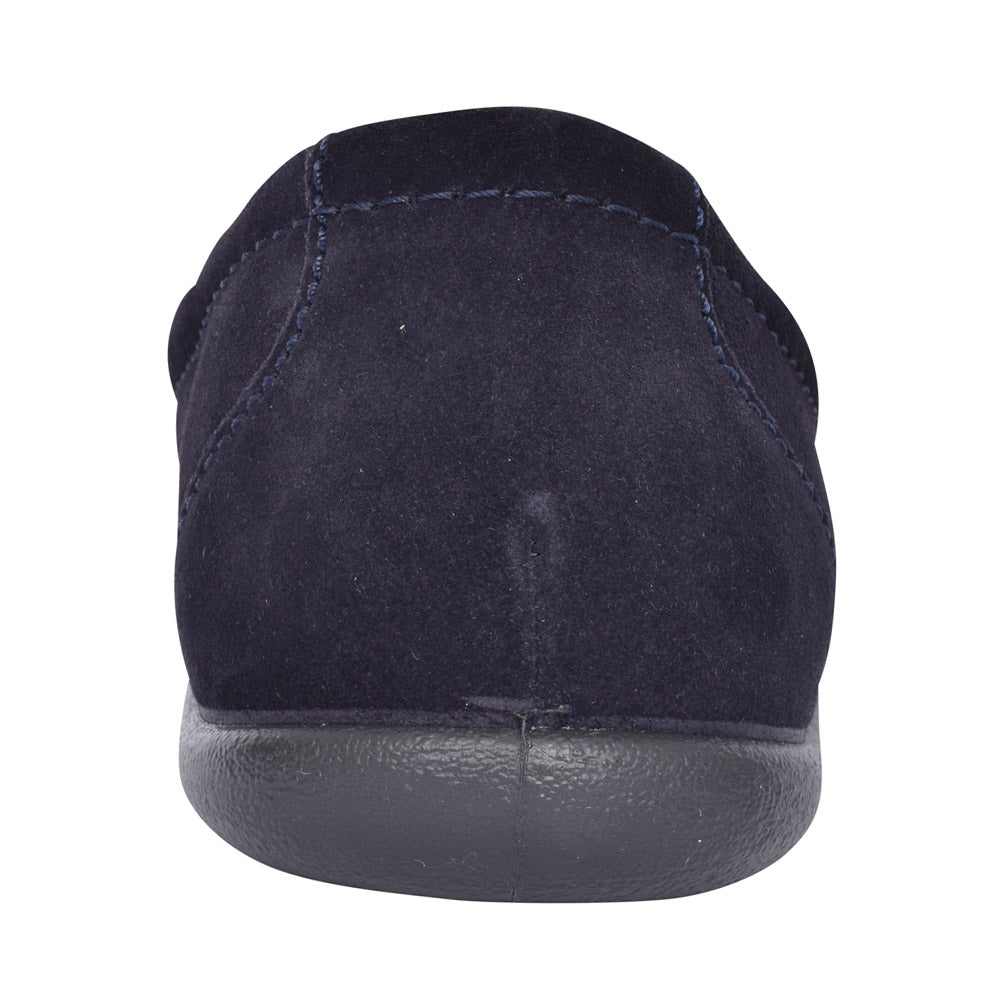 Mens Relax Std Fit Velcro Slipper In Navy