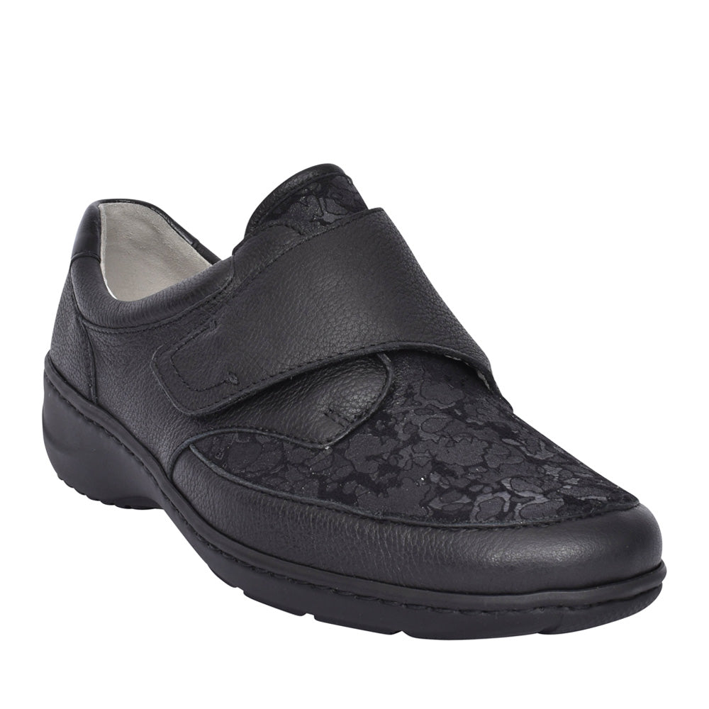 Ladies 607k31 Kya Velcro Shoe In Black