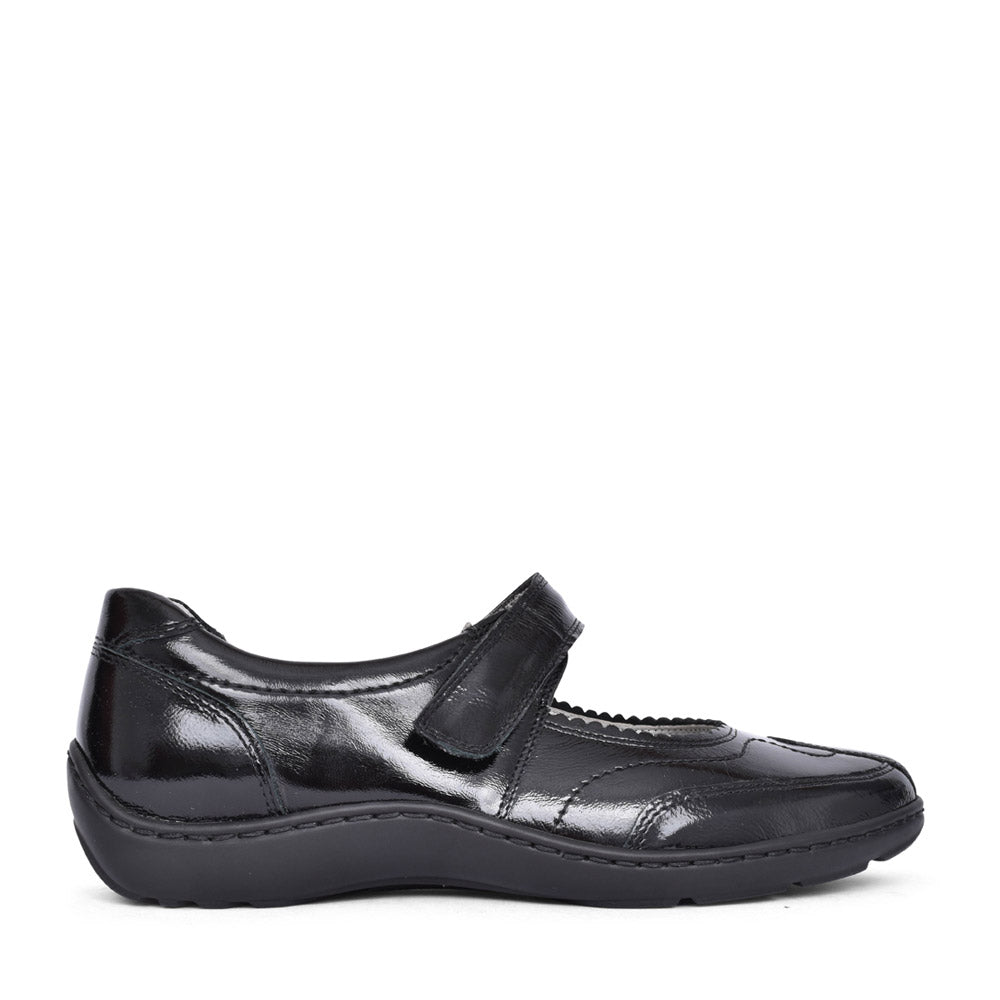 Ladies 496302 Henni Shoe In Blk Patent