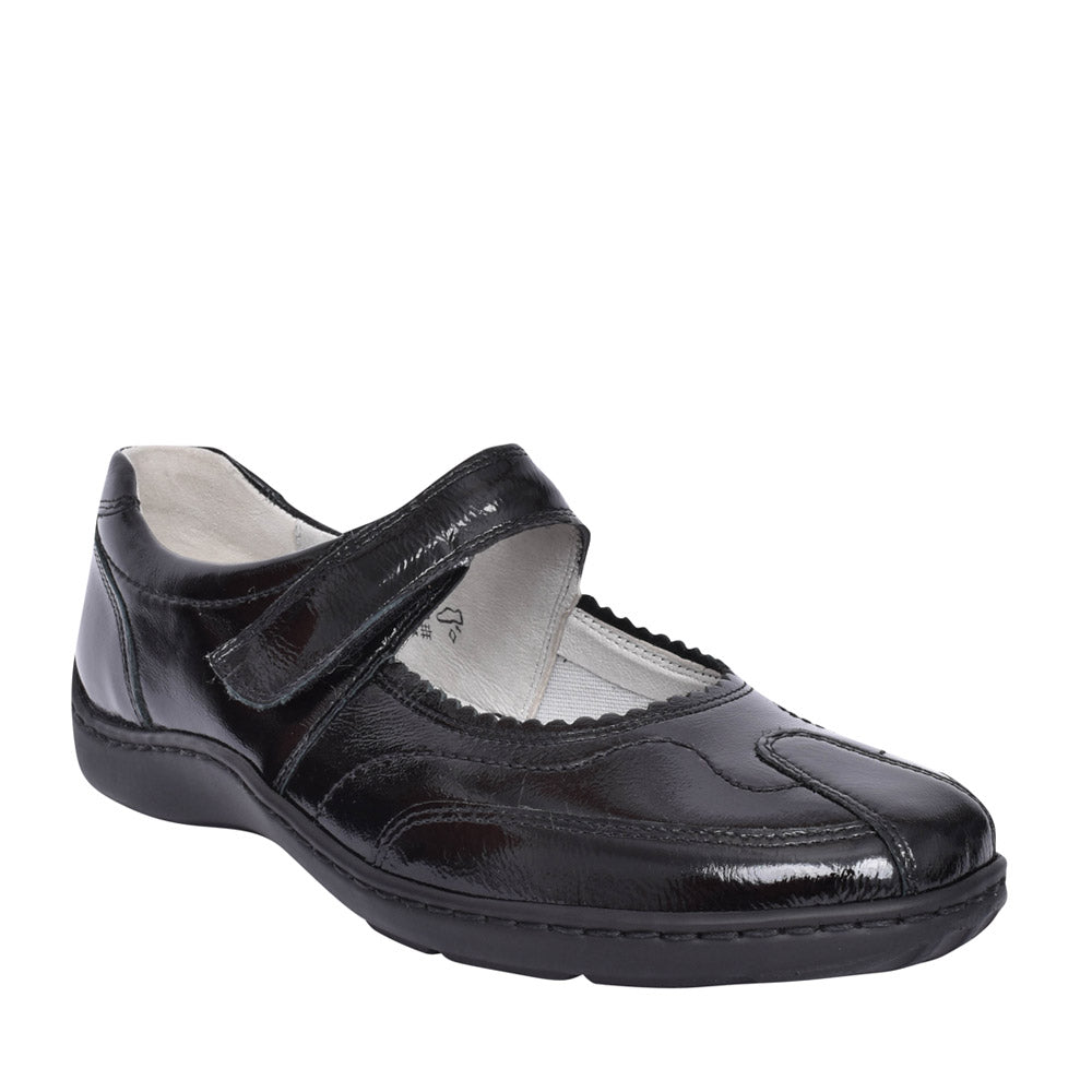 Ladies 496302 Henni Shoe In Blk Patent