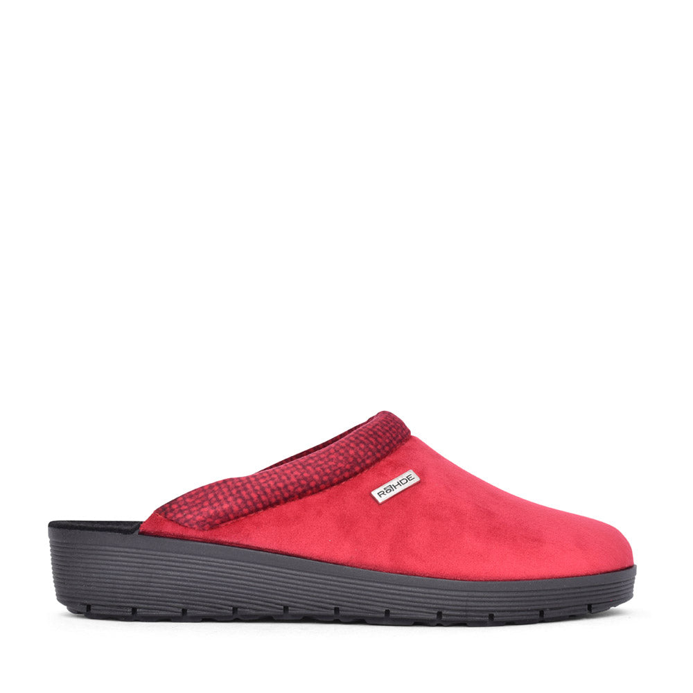 Ladies 2336 Roma Mule Slipper In Red