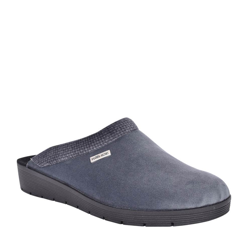 Ladies 2336 Roma Mule Slipper In Grey