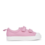Girls City Bright Pink Canvas Shoe In Kids G Fit