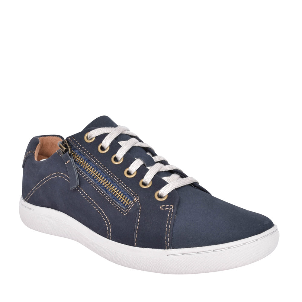 Ladies Nalle Lace Nubuck D Fit Shoe In Navy