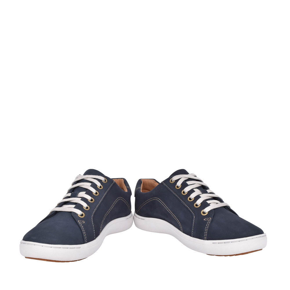 Ladies Nalle Lace Nubuck D Fit Shoe In Navy