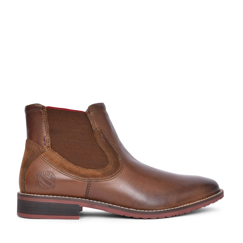 Santos 4722 Slip On Ankle Boot In Tan