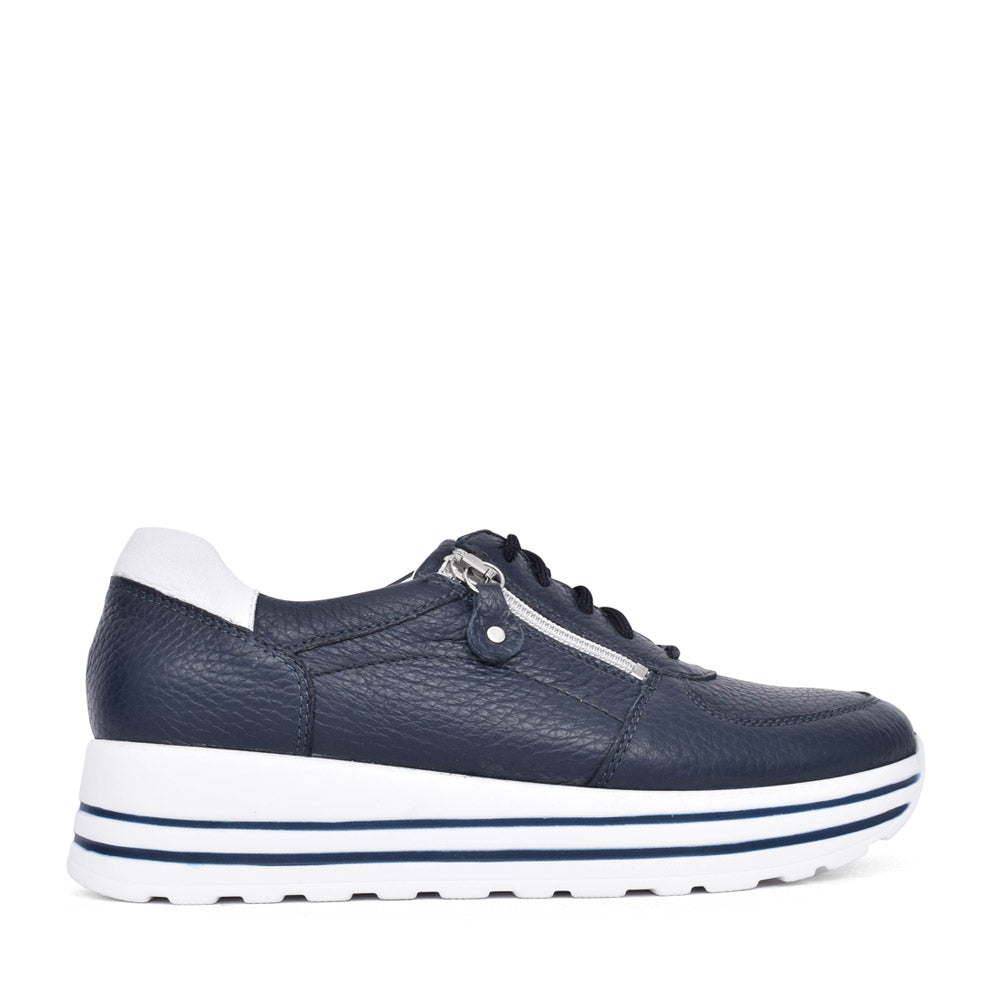 Ladies H-lana 758009 Trainer In Navy