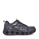 Girls 20180l Hearts Lights Trainer In Black
