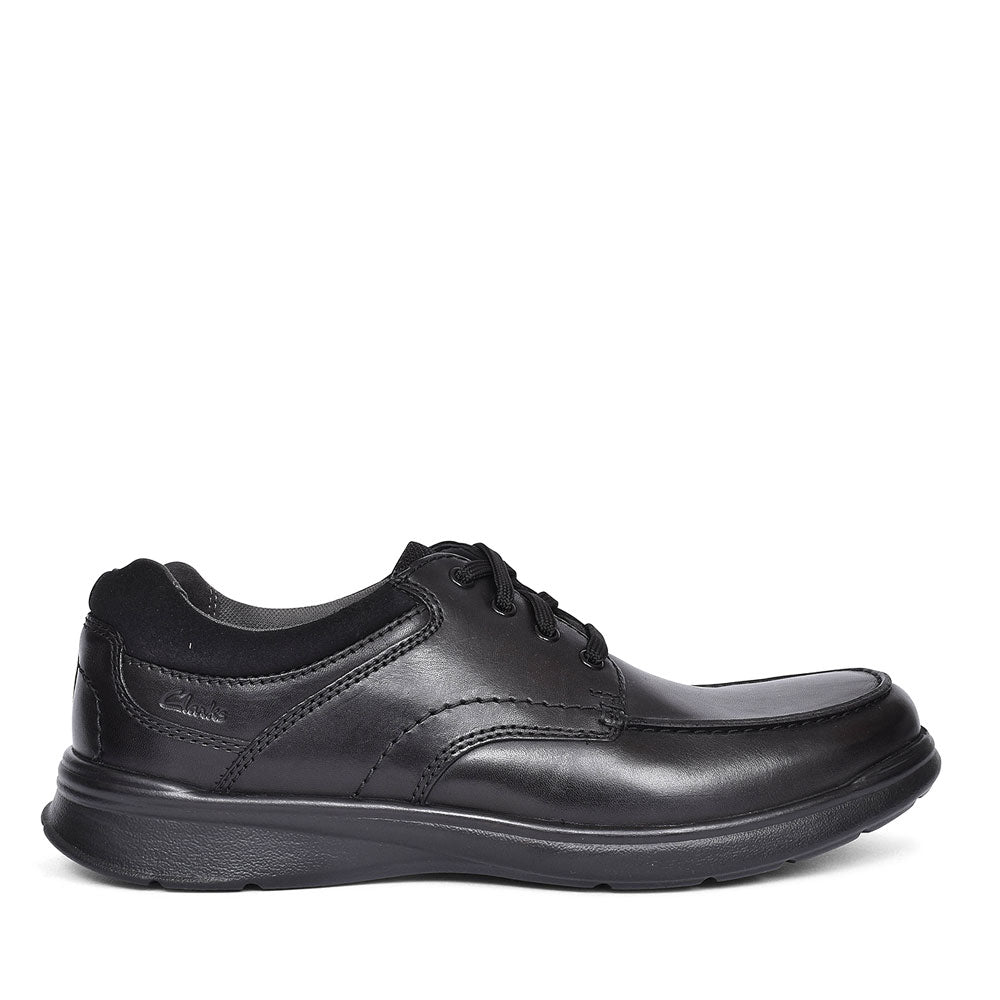 Mens Cotrell Edge Black Leather G-fit Shoe In Blk Leather