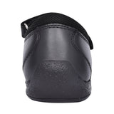 Girls Jessica Velcro Shoe In Blk Leather