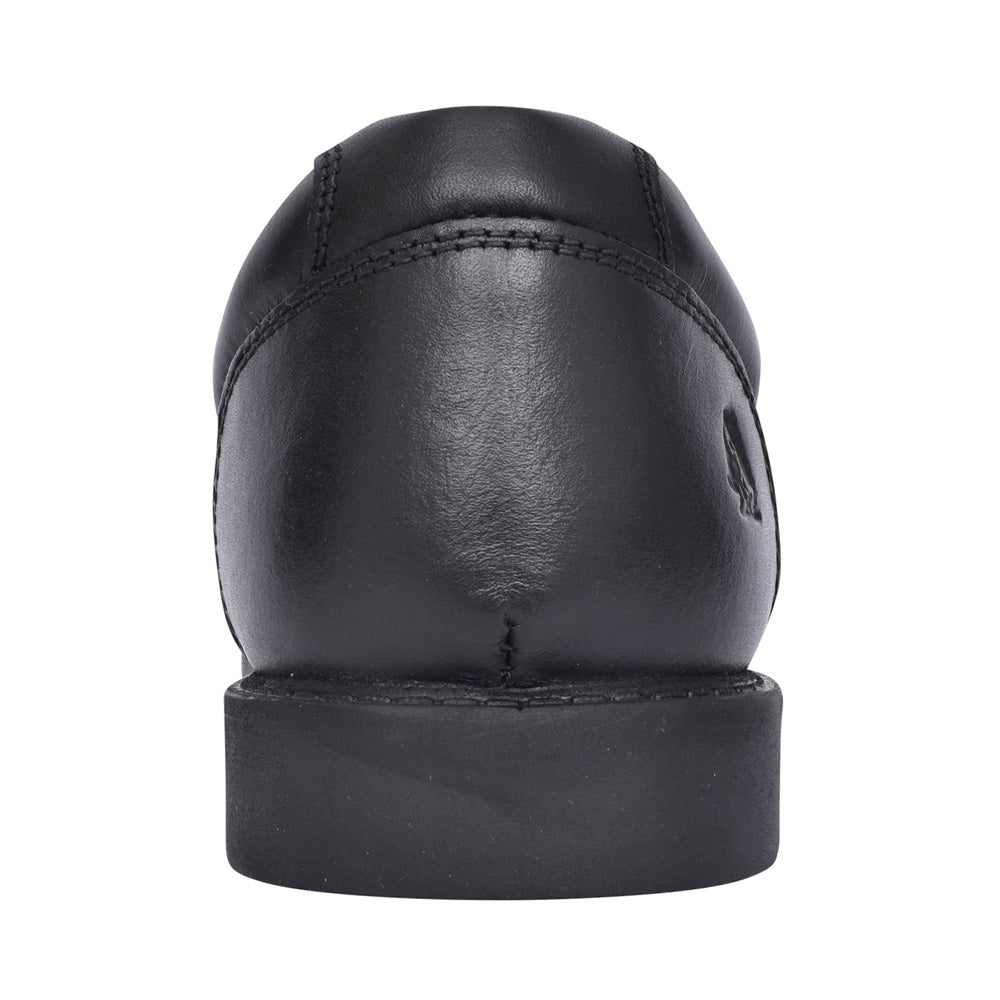 Boys Tim Leather Laced Shoe In Black