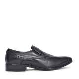 Mens Deegan Leather Slip-on Shoe In Black