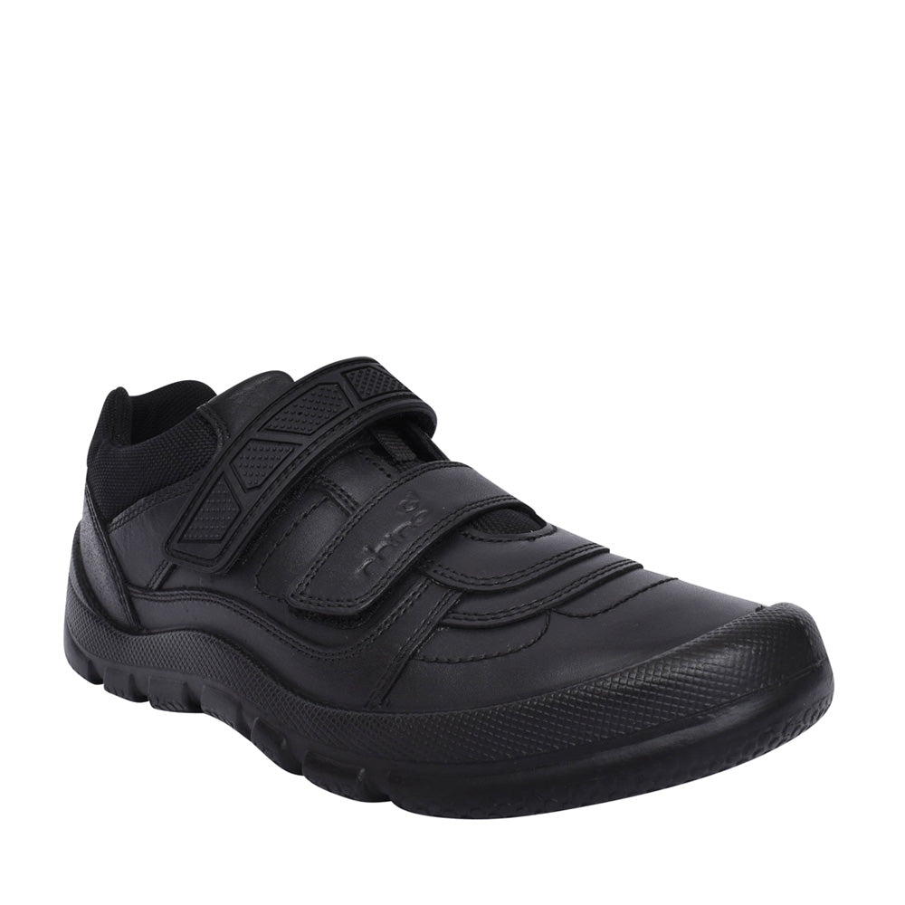 Boys Rhino Warrior Leather Velcro Shoe In Kids F Fit