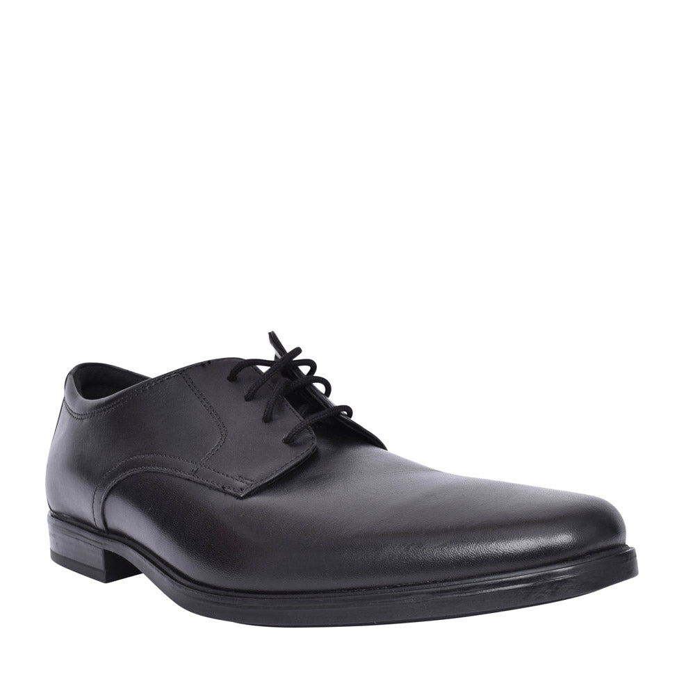 Mens Howard Walk H-fit Shoe In Blk Leather
