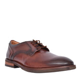 Mens Un Hugh Lace Leather G-fit Shoe In Brown