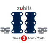 Zubits Medium Strength Magnetic Laces In Navy