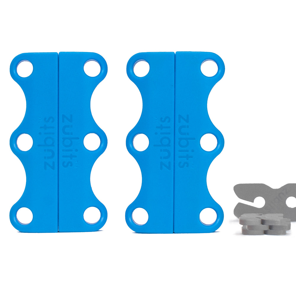 Zubits Medium Strength Magnetic Laces In Blue